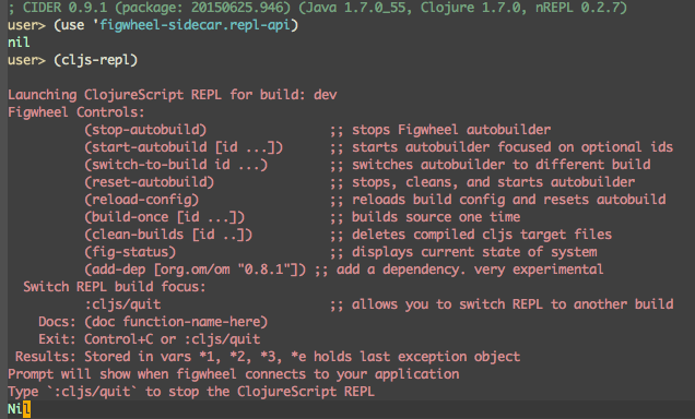 Clojurescript REPL